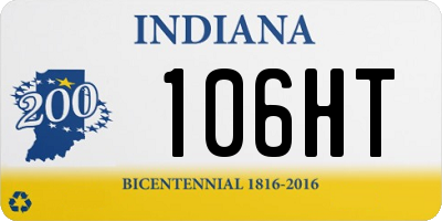 IN license plate 106HT