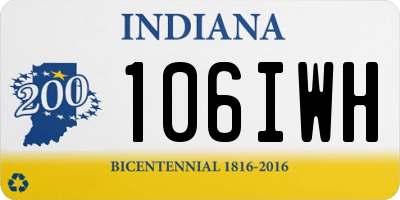 IN license plate 106IWH