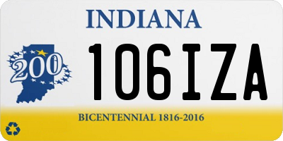 IN license plate 106IZA