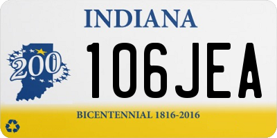 IN license plate 106JEA