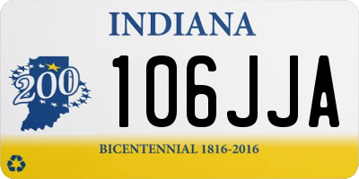 IN license plate 106JJA