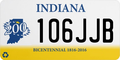 IN license plate 106JJB