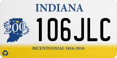 IN license plate 106JLC
