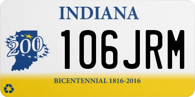 IN license plate 106JRM