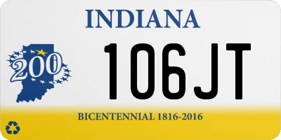 IN license plate 106JT