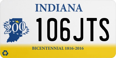 IN license plate 106JTS