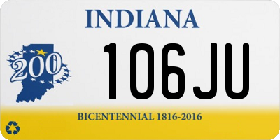 IN license plate 106JU