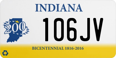IN license plate 106JV