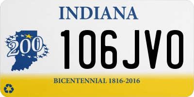 IN license plate 106JVO