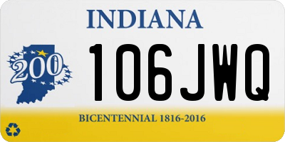 IN license plate 106JWQ