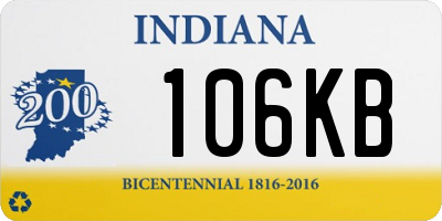 IN license plate 106KB
