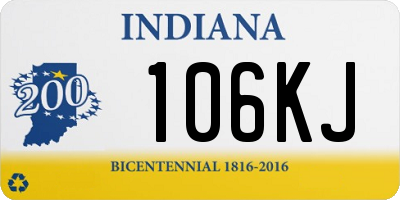 IN license plate 106KJ