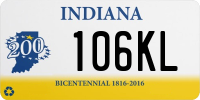 IN license plate 106KL