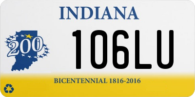 IN license plate 106LU