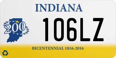 IN license plate 106LZ