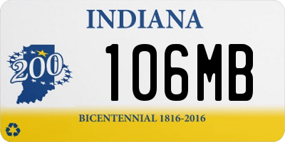 IN license plate 106MB