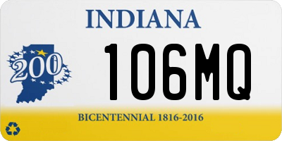 IN license plate 106MQ