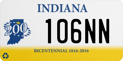 IN license plate 106NN