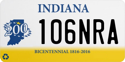 IN license plate 106NRA