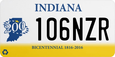 IN license plate 106NZR