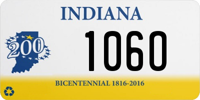 IN license plate 106O