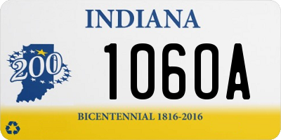 IN license plate 106OA