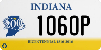 IN license plate 106OP