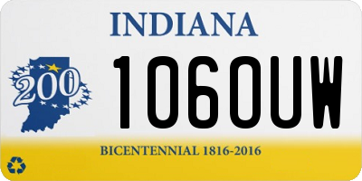 IN license plate 106OUW