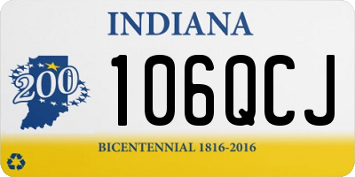IN license plate 106QCJ
