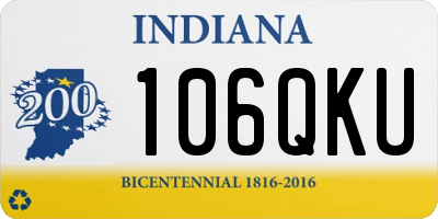 IN license plate 106QKU