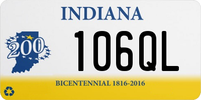 IN license plate 106QL