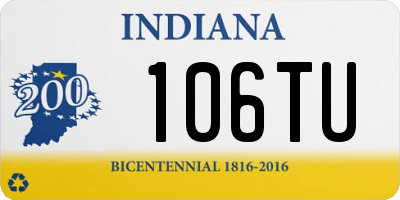 IN license plate 106TU