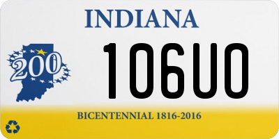 IN license plate 106UO