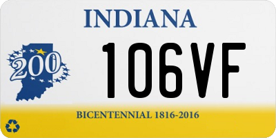 IN license plate 106VF