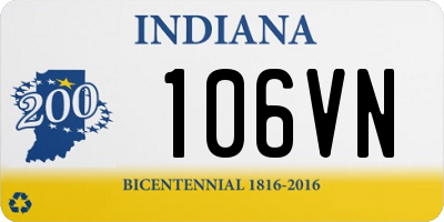 IN license plate 106VN