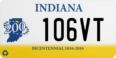 IN license plate 106VT