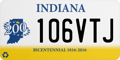 IN license plate 106VTJ