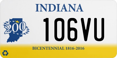 IN license plate 106VU