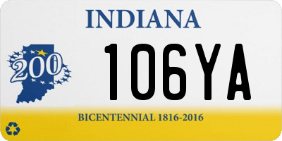 IN license plate 106YA