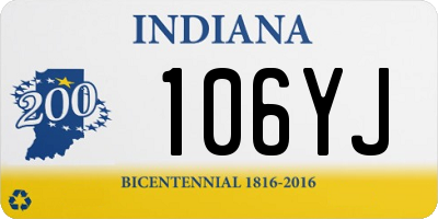 IN license plate 106YJ