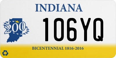 IN license plate 106YQ