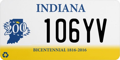IN license plate 106YV
