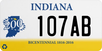 IN license plate 107AB