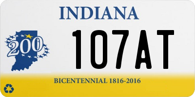 IN license plate 107AT