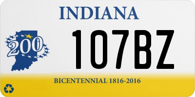 IN license plate 107BZ