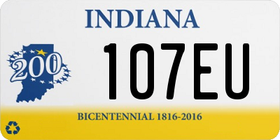 IN license plate 107EU