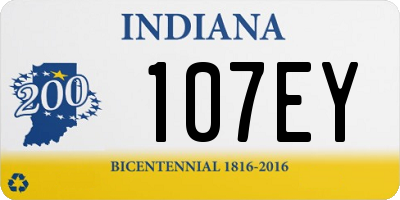 IN license plate 107EY