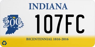 IN license plate 107FC