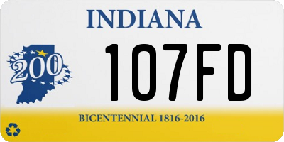 IN license plate 107FD