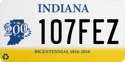 IN license plate 107FEZ
